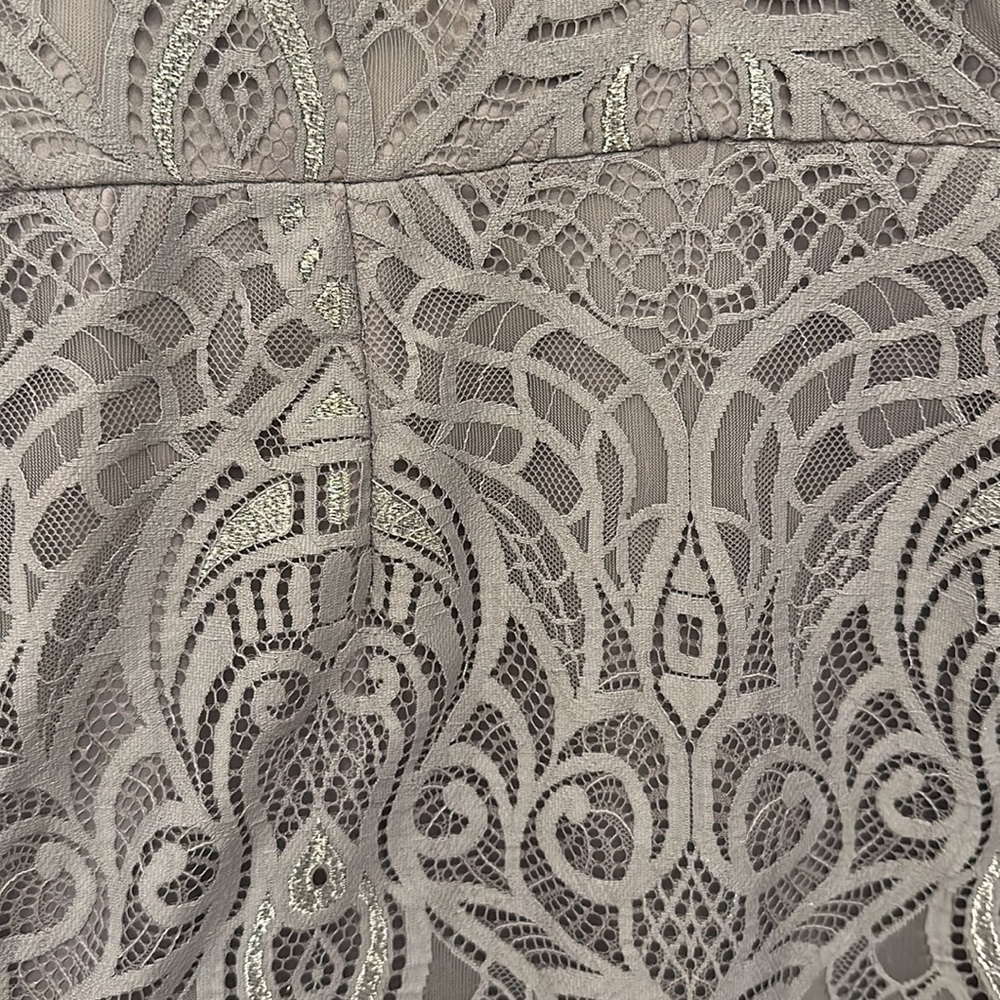 Vince Camino Grey Lace Dress - Picture 3 of 5